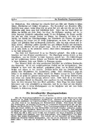 Die stereoskopische Flugzeugaufnahme