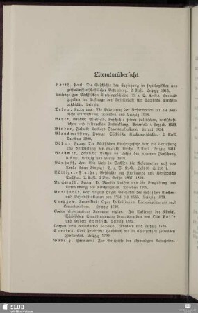 Literaturübersicht