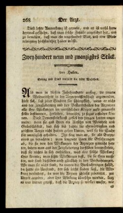 Zwey hundert neun und zwanzigstes Stück