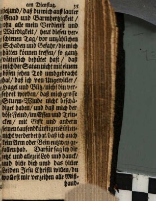 Christliche Morgen- und Abend-Gebett, Auff alle Tag in der Wochen zu sprechen