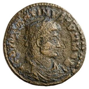 Münze, Follis, Aes 3, 328 - 329 n. Chr.
