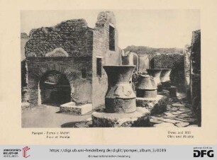 Pompei - Forno e Molini - Four et Moulin - Owen and Mill - Ofen und Muehle