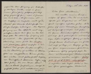 Schreiben an Hermann Muthesius (Brief)