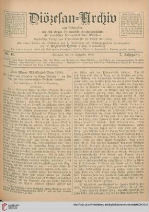 7: Zum Ulmer Münsterjubiläum 1890. Die Altäre und Pfründen im Ulmer Münster, [4] : ein Beitrag zur vorreformatorischen Geschichte desselben