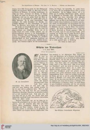 Wilhelm von Lindenschmit: gestorben 8. Juni 1895