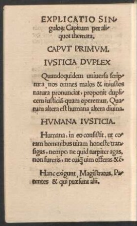 Explicatio Singulorum Capitum per Aliquot themata. = Kurtze auslegung eines jedern Stücks.