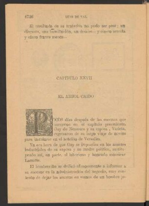 Capítulo XXVII - El árbol caído