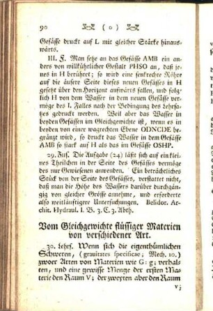 Vom Gleichgewichte flüssiger Materien von verschiedener Art