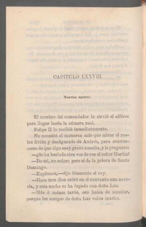 Capítulo LXXVIII - Nuevos apuros.