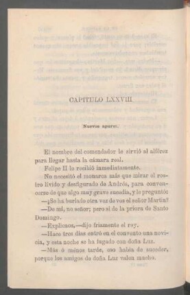 Capítulo LXXVIII - Nuevos apuros.
