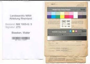 Entnazifizierung Walter Boesken , geb. 11.11.1893 (Bergmann)