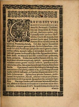 Oratio de Scholarum dignitate et utilitate