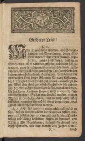 Geehrter Leser!