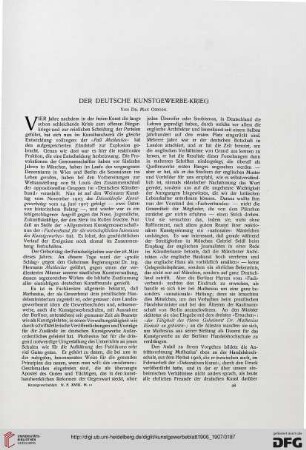 Der deutsche Kunstgewerbe-Krieg