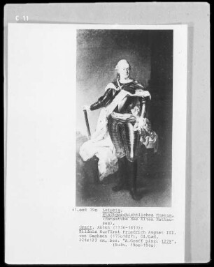 Bildnis Kurfürst Friedrich August III. von Sachsen