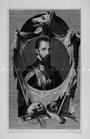 Porträt des Fernando Alvarez de Toledo, Herzog von Alba (aus Histoire d'Angleterre)