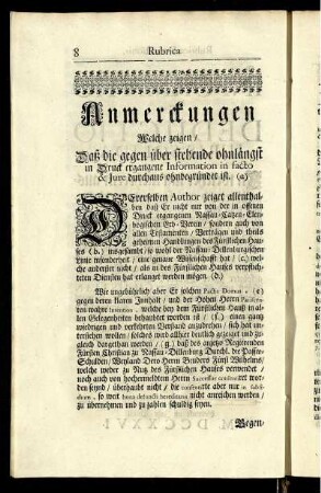 Vorrede der Deduction.