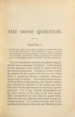 The Irish question : by David Bennett King