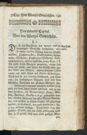 Der siebente Capitel. Von den Wurzel-Gewächsen