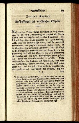 Zweites Kapitel. Beschaffenheit des menschlichen Körpers.