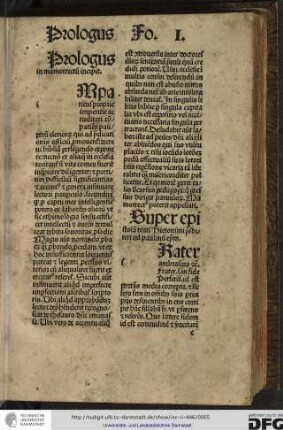 Frater Ambrosius etc. Frater scilicet in fide...