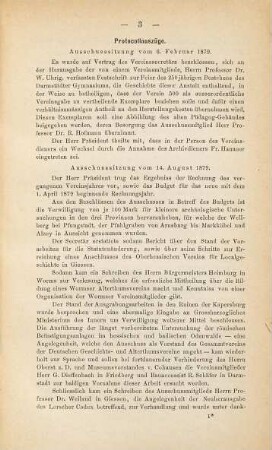 Quartalblätter des Historischen Vereins für das Großherzogtum Hessen. 1879