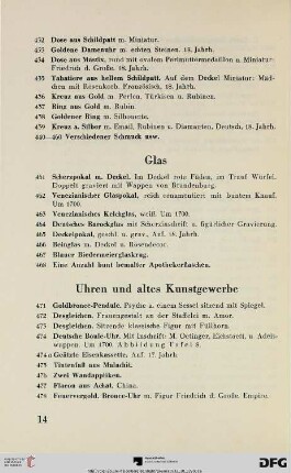 Uhren und altes Kunstgewerbe (Nr. 471-536)