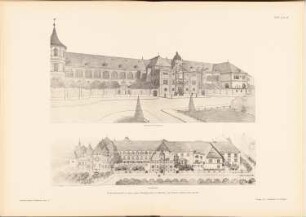 Nationalmuseum, München: Perspektivische Ansichten (aus: Architekt. Rundschau, hrsg.v. Eisenlohr & Weigle, 1894)