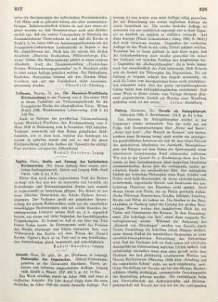 218-219 [Rezension] Pixberg, Hermann, Novalis als Naturphilosoph
