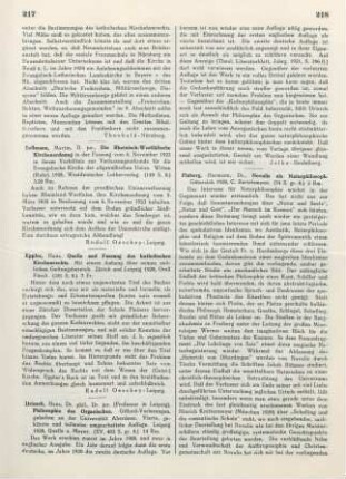 218-219 [Rezension] Pixberg, Hermann, Novalis als Naturphilosoph