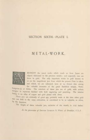 Plate I. Metal-work