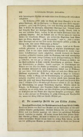 42. Die auswärtige Politik bis zum Tilsiter Frieden