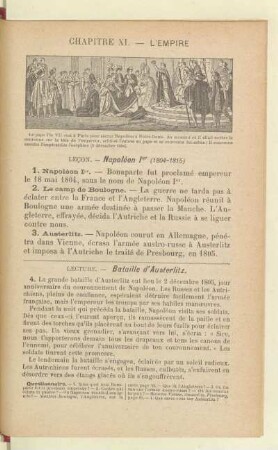 Chapitre XI. - L'Empire