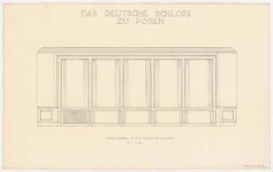 Schloss Posen, Posen Umbau: Wohnzimmer Gauleiterwohnung DG 1:20