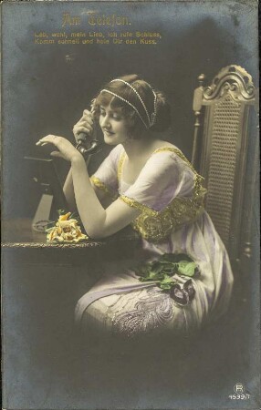 Am Telefon.