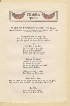 Didaktische Poesie