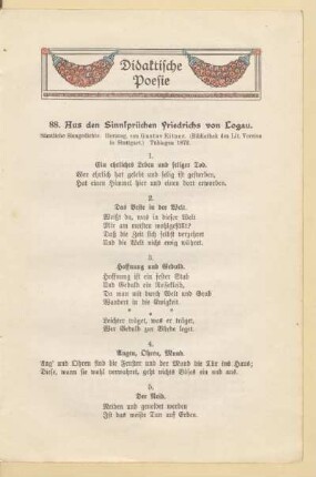Didaktische Poesie