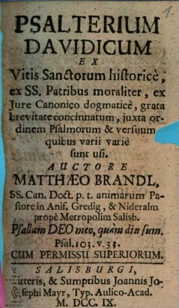 Psalterium Davidicum