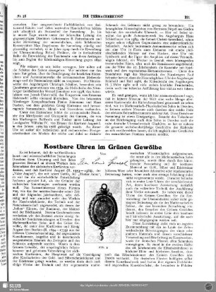 Kostbare Uhren im Grünen Gewölbe