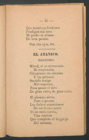 Ell abanico. : Habanera.