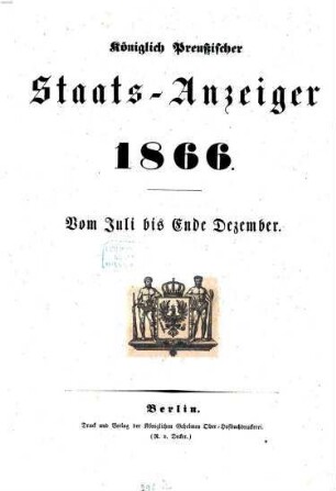 Königlich Preußischer Staats-Anzeiger. 1866, 7 - 9