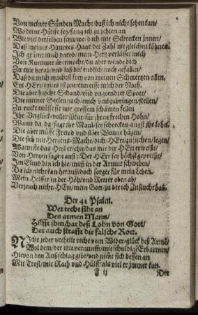 Der 41. Psalm. - Der 50. Psalm.