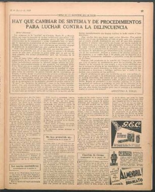 Hay que cambiar de sistema y de procedimientos para luchar contra la delincuencia : Cartas de un argentino que se enoja