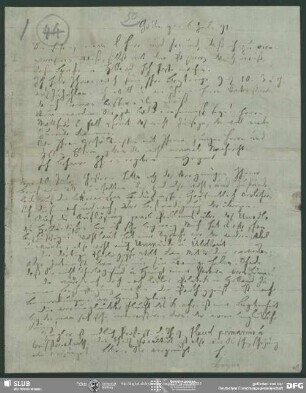 Eigenh. Brief von Christian Gottlob Heyne an August Wilhelm von Schlegel, Göttingen, 06.07.1791