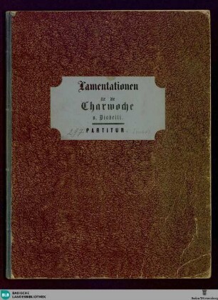 Lamentationen für die Charwoche