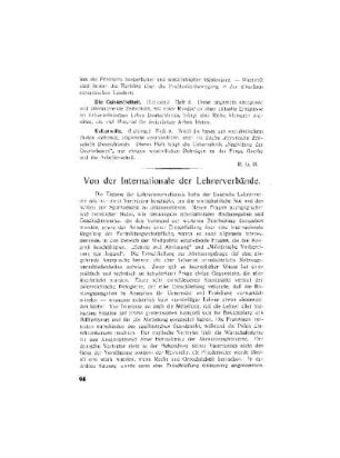 Von der Internationale der Lehrerverbände