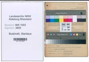 Entnazifizierung Stanilaus Budzinski , geb. 31.12.1894 (Gastwirt)