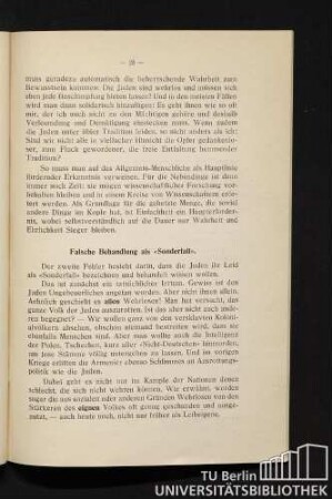 Falsche Behandlung als "Sonderfall"