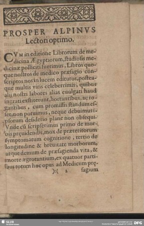 Prosper Alpinus Lectori optimo