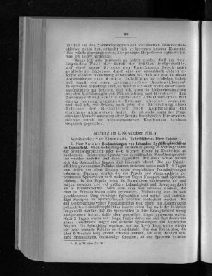 Sitzung am 4. November 1919.